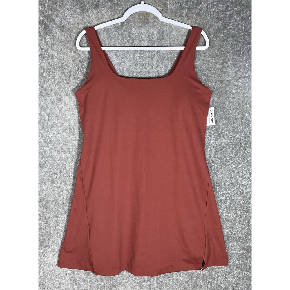 Old Navy Active Powersoft Go Dry Dress Womens XL Built In Bra Shorts Pocket New